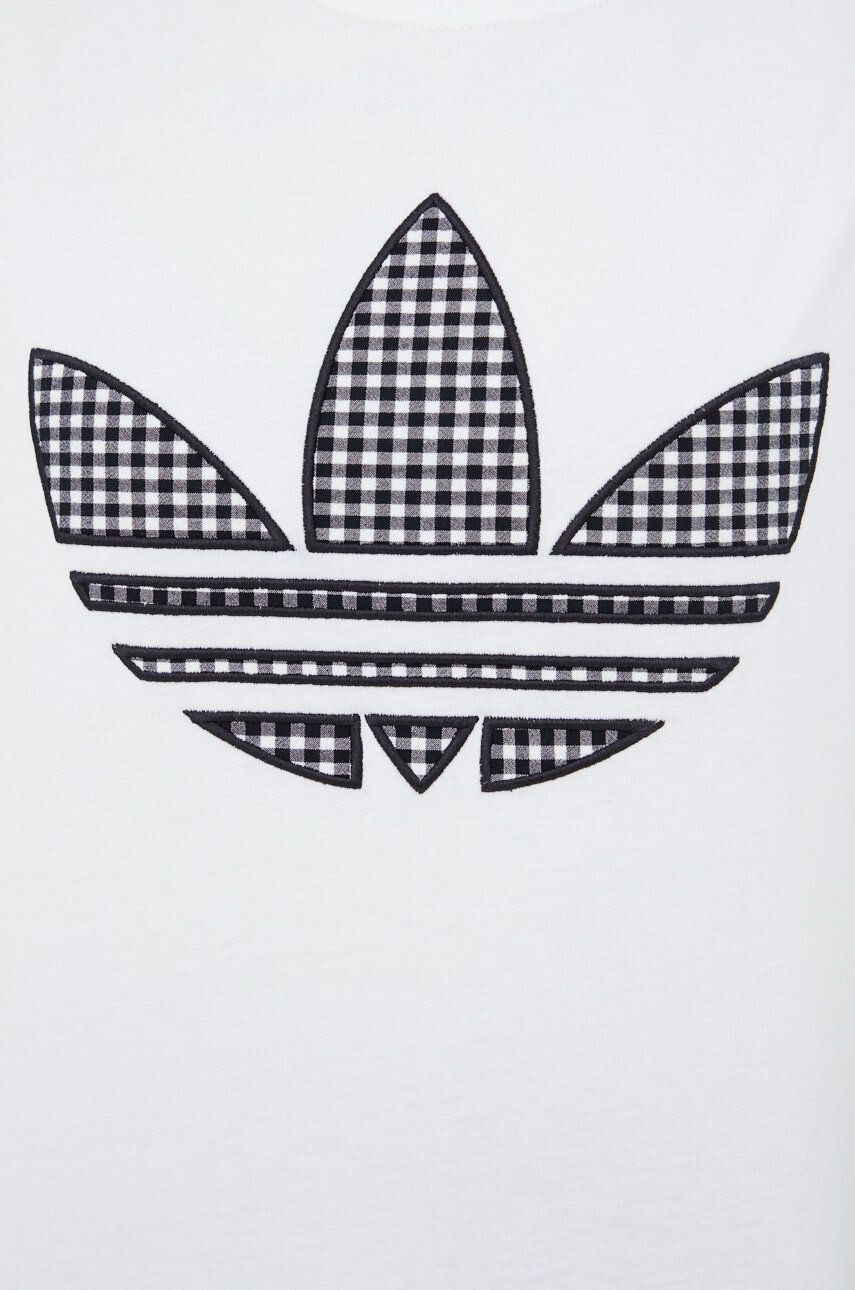 adidas Originals Памучна тениска Trefoil Moments HB9436 в бяло - Pepit.bg