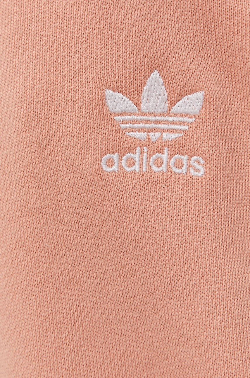 adidas Originals Панталон H37874 дамски в оранжево с изчистен дизайн - Pepit.bg