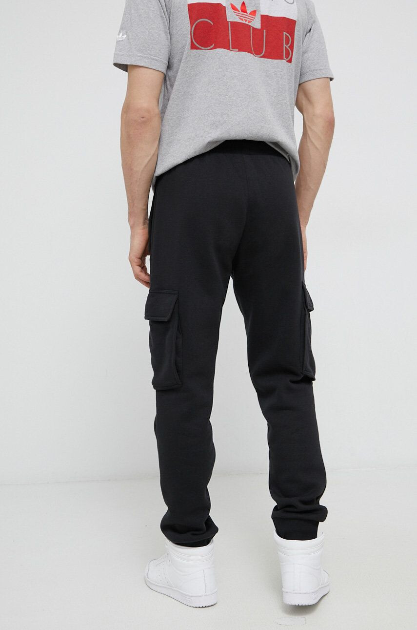 adidas Originals Панталон HE6989 Adicolor Essentials Trefoil Cargo Pants мъжки в черно с изчистен дизайн - Pepit.bg