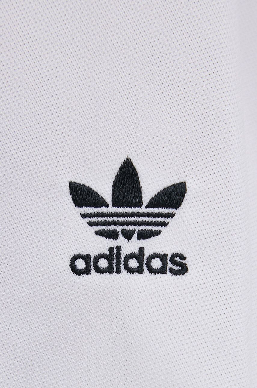 adidas Originals Пола Adicolor HG6305 в бяло къс модел разкроен модел - Pepit.bg