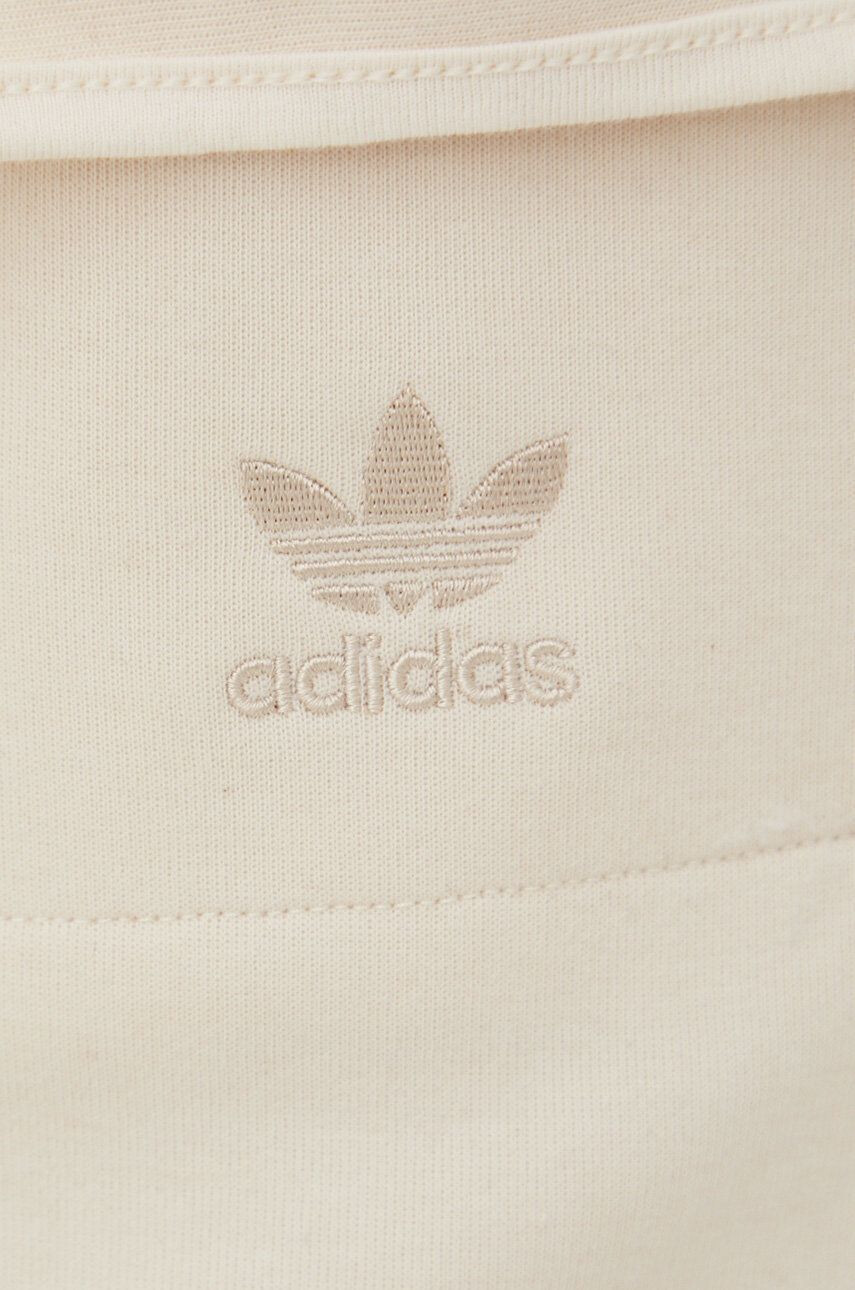 adidas Originals Пола Adicolor HE9733 в бежово къс модел със стандартна кройка - Pepit.bg