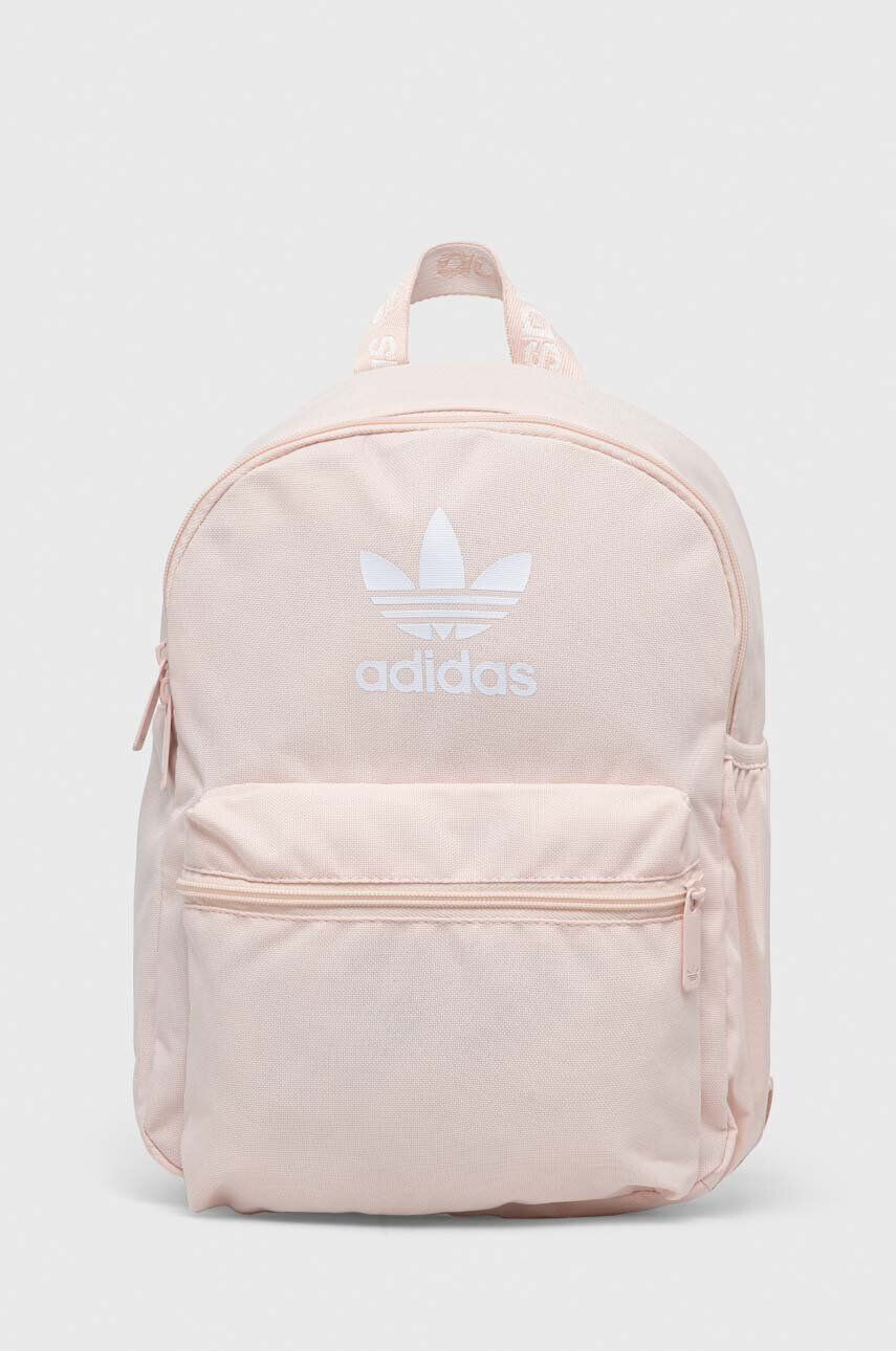 adidas Originals Раница Small Adicol BP в розово малък размер с принт - Pepit.bg