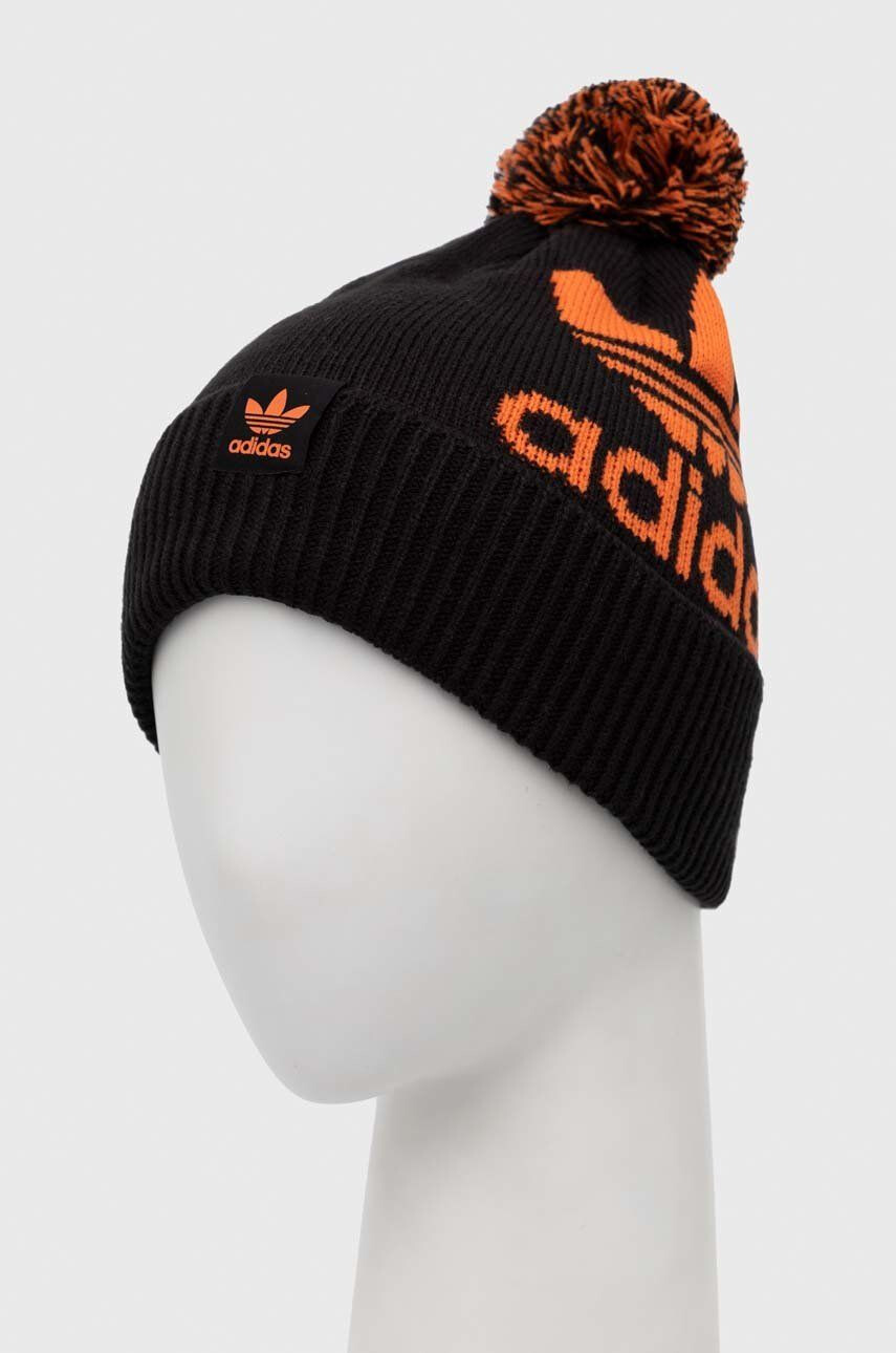 adidas Originals Шапка в черно с фина плетка - Pepit.bg