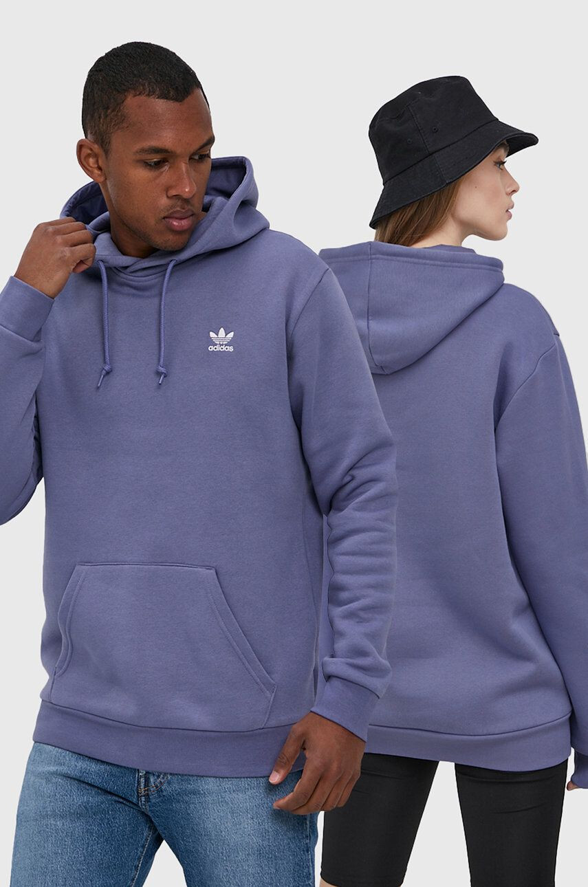 adidas Originals Суичър в лилаво с апликация - Pepit.bg