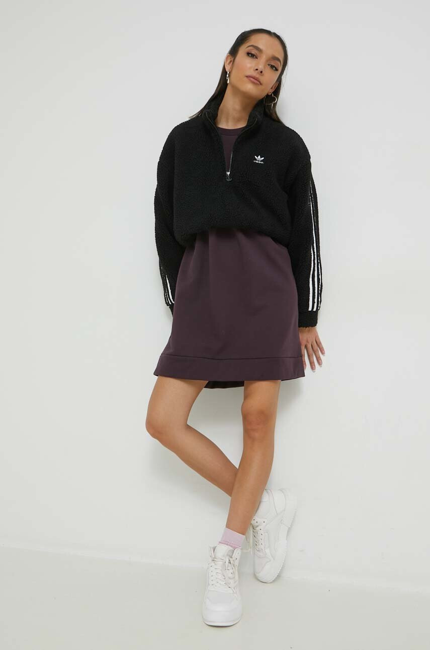 adidas Originals Суичър в черно с принт - Pepit.bg