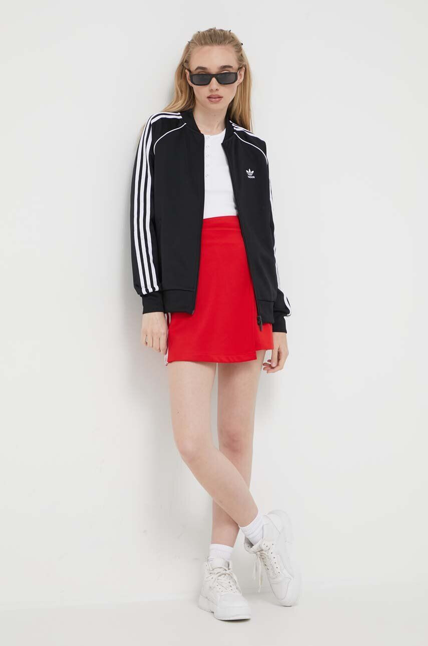 adidas Originals Суичър в черно с апликация - Pepit.bg