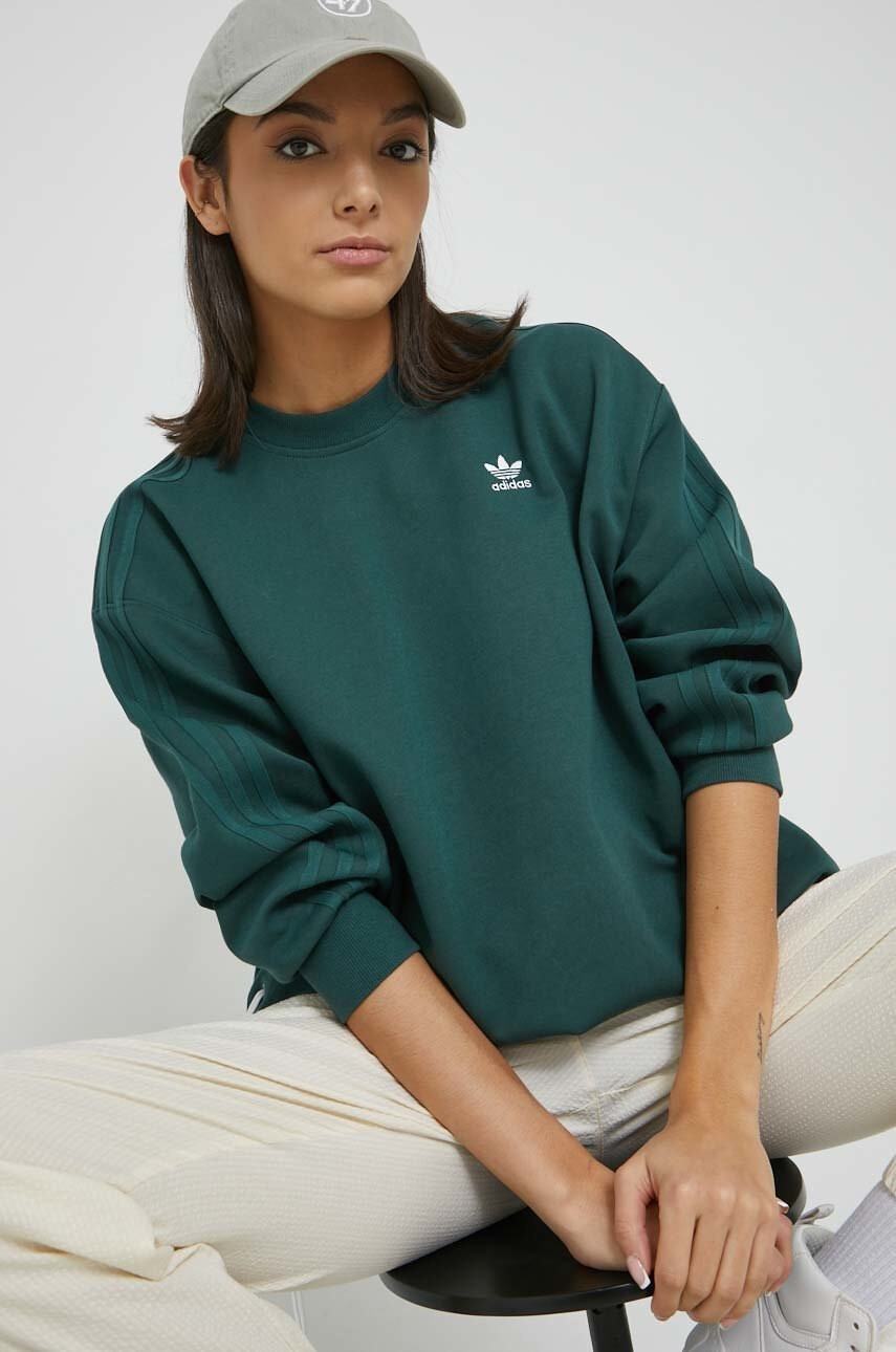 adidas Originals Суичър Always Original в зелено с апликация - Pepit.bg