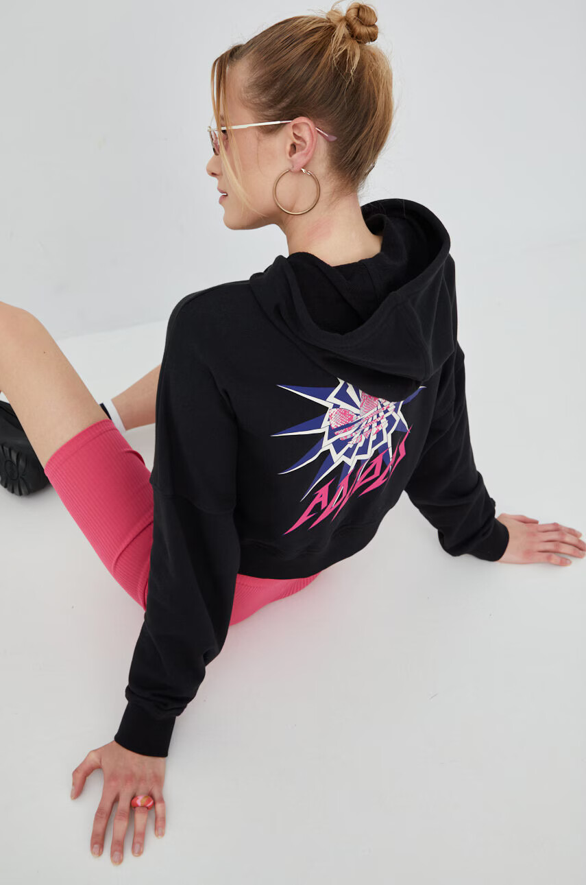 adidas Originals Суичър HT5976 в черно с принт - Pepit.bg