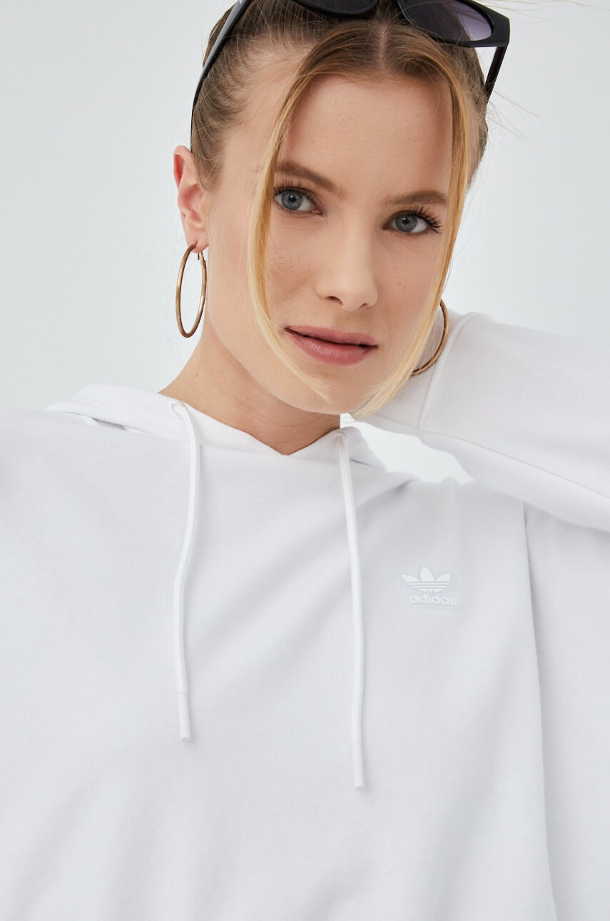 adidas Originals Суичър HT5977 в бяло с принт - Pepit.bg