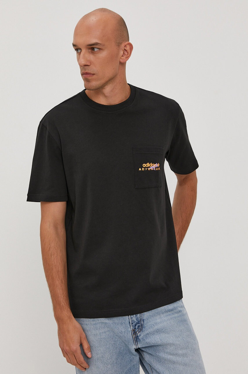 adidas Originals Тениска в черно - Pepit.bg