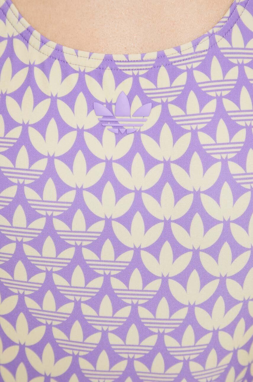 adidas Originals Цял бански в лилаво с мека чашка - Pepit.bg