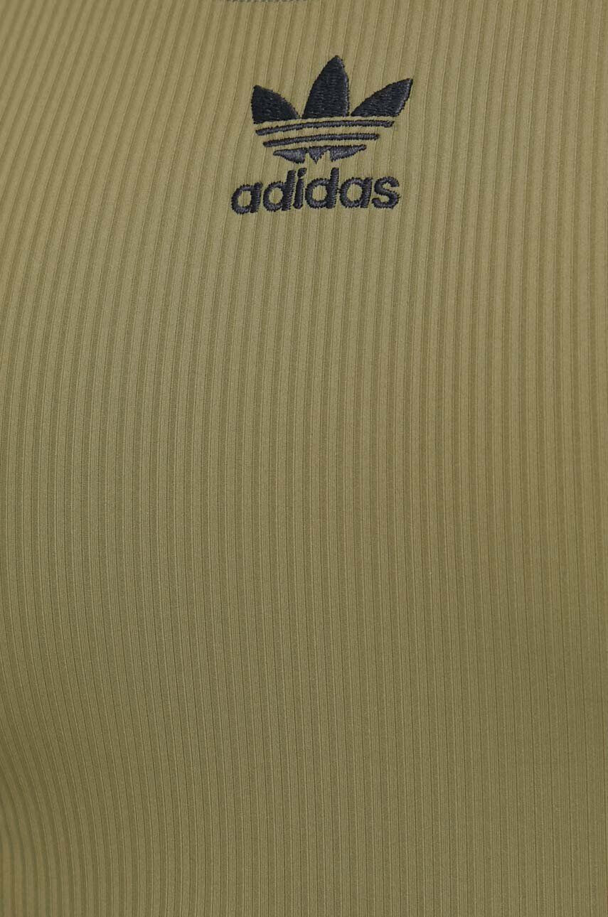 adidas Originals Цял бански Adicolor в зелено с мека чашка - Pepit.bg