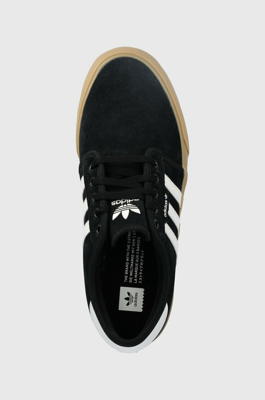 adidas Originals Велурени маратонки SEELEY в черно - Pepit.bg