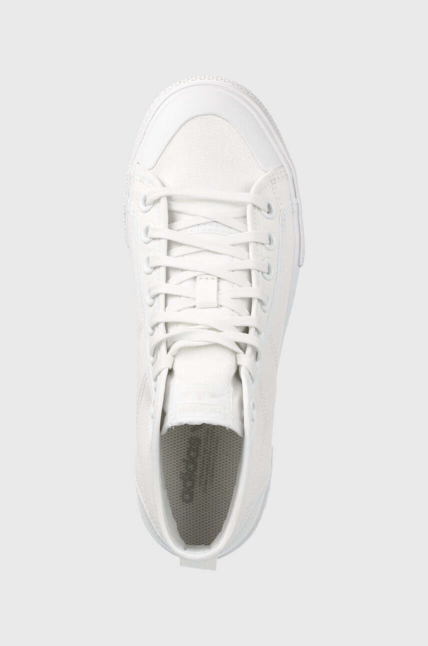 adidas Originals Високи кецове Nizza GZ8858 дамски в бяло - Pepit.bg