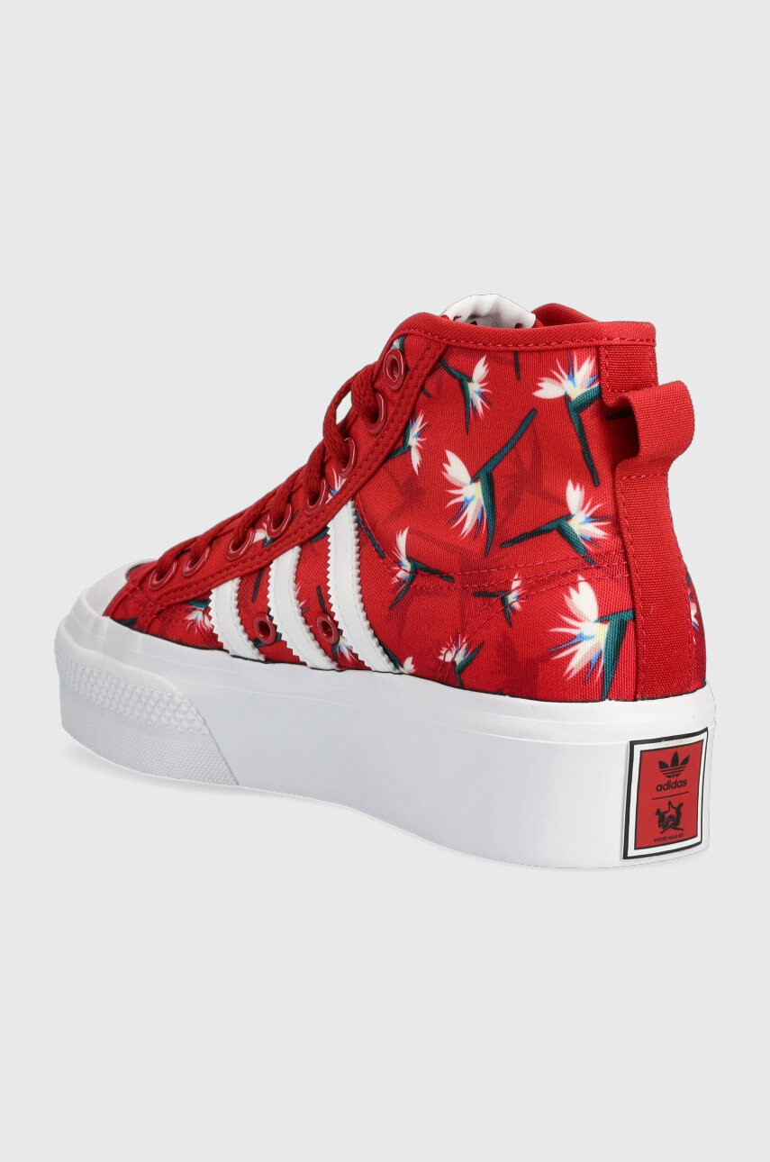adidas Originals Високи кецове в червено - Pepit.bg
