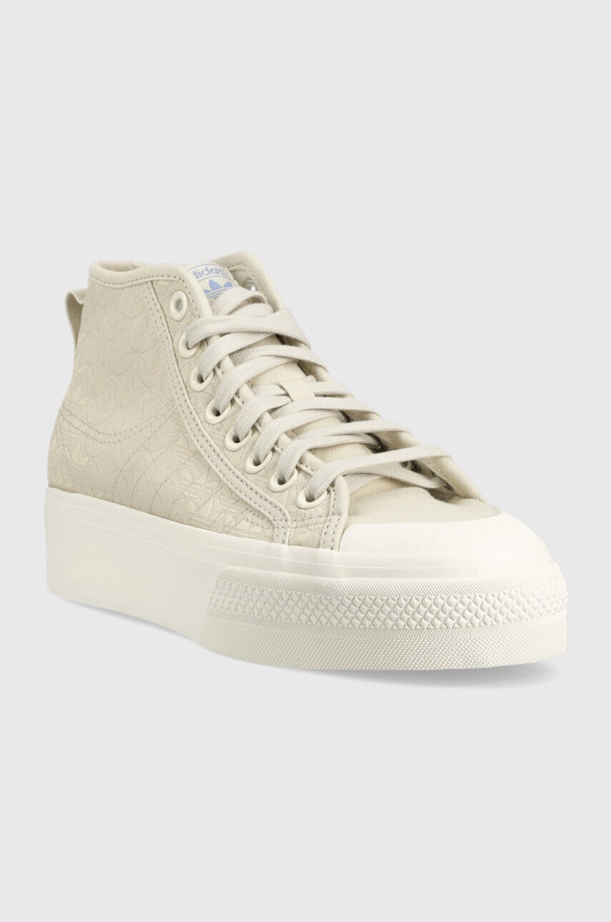 adidas Originals Високи кецове в бежово - Pepit.bg