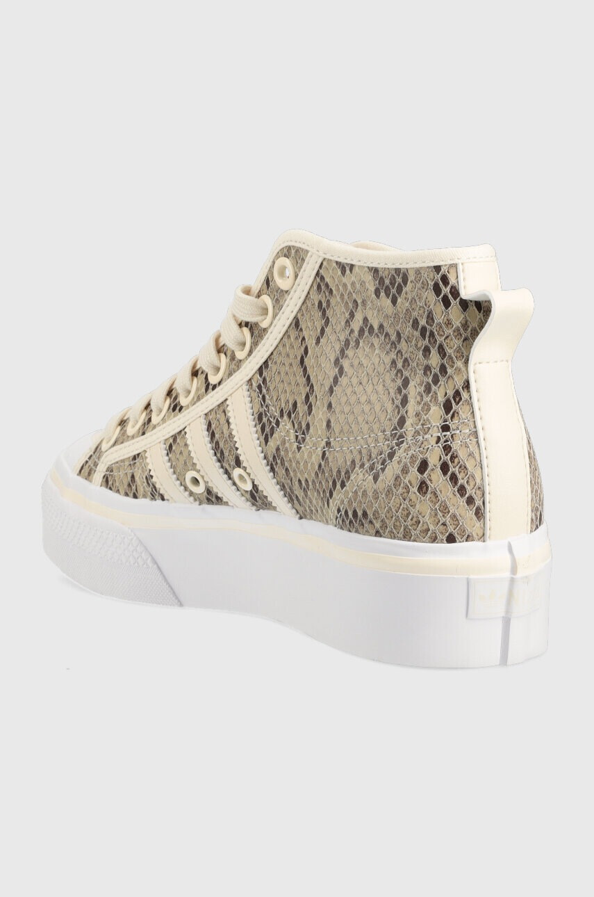 adidas Originals Високи кецове Nizza в бежово - Pepit.bg