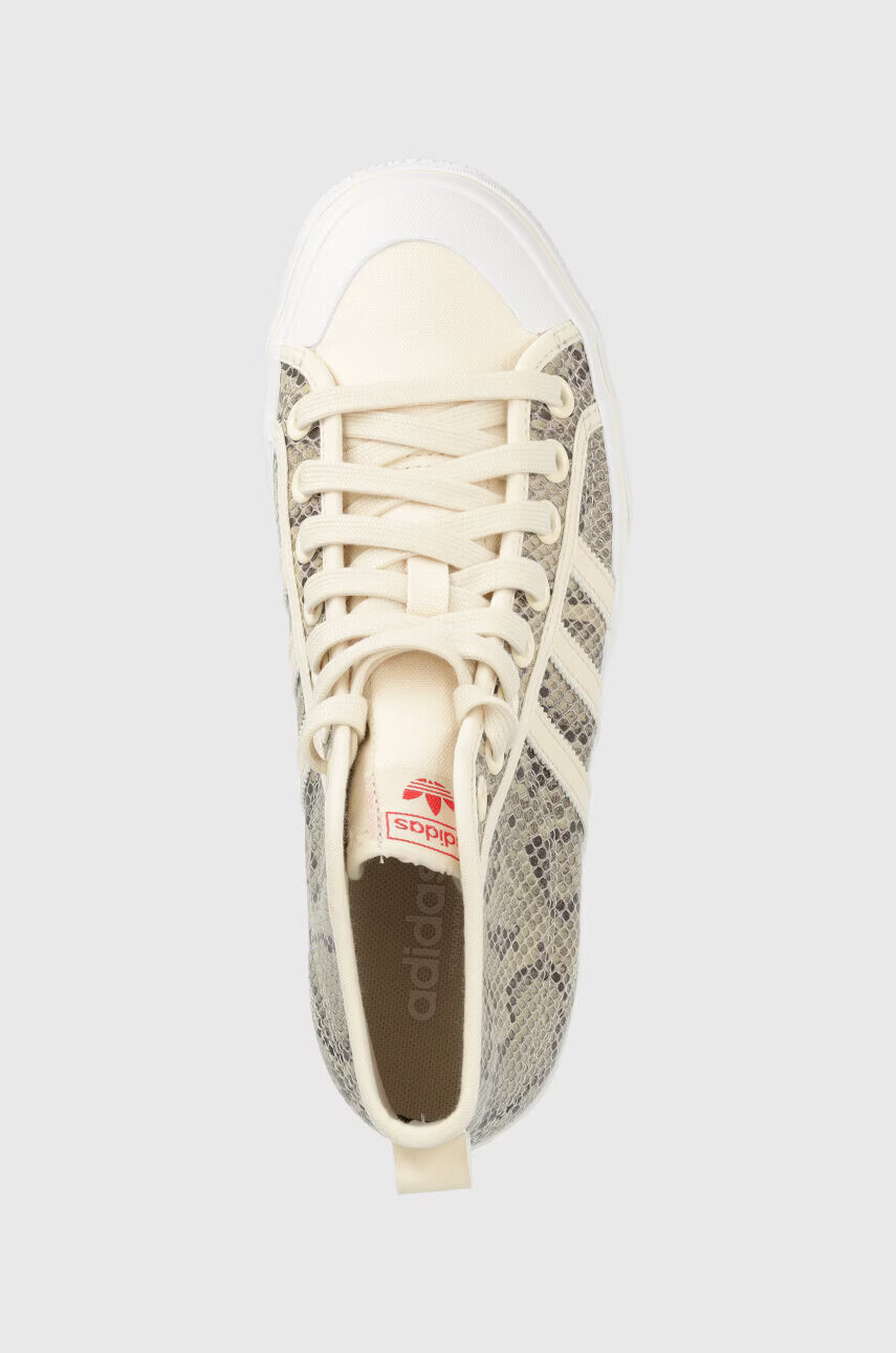 adidas Originals Високи кецове Nizza в бежово - Pepit.bg