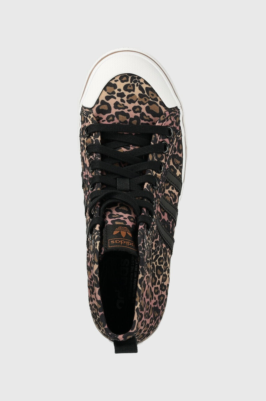 adidas Originals Високи кецове Nizza Platform Mid в кафяво - Pepit.bg