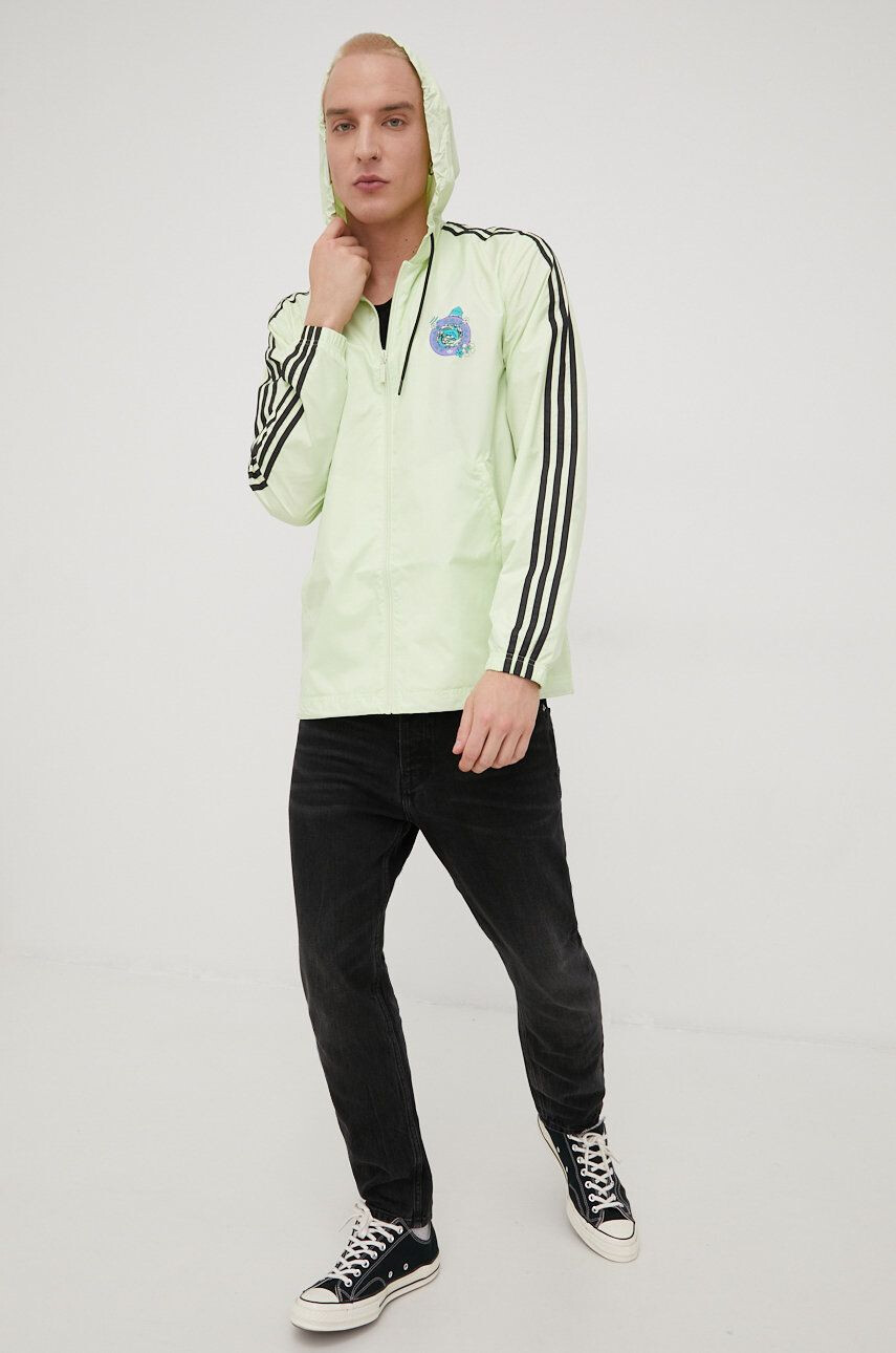 adidas Originals Яке HF4865 в зелено с преходна изолация с уголемена кройка - Pepit.bg