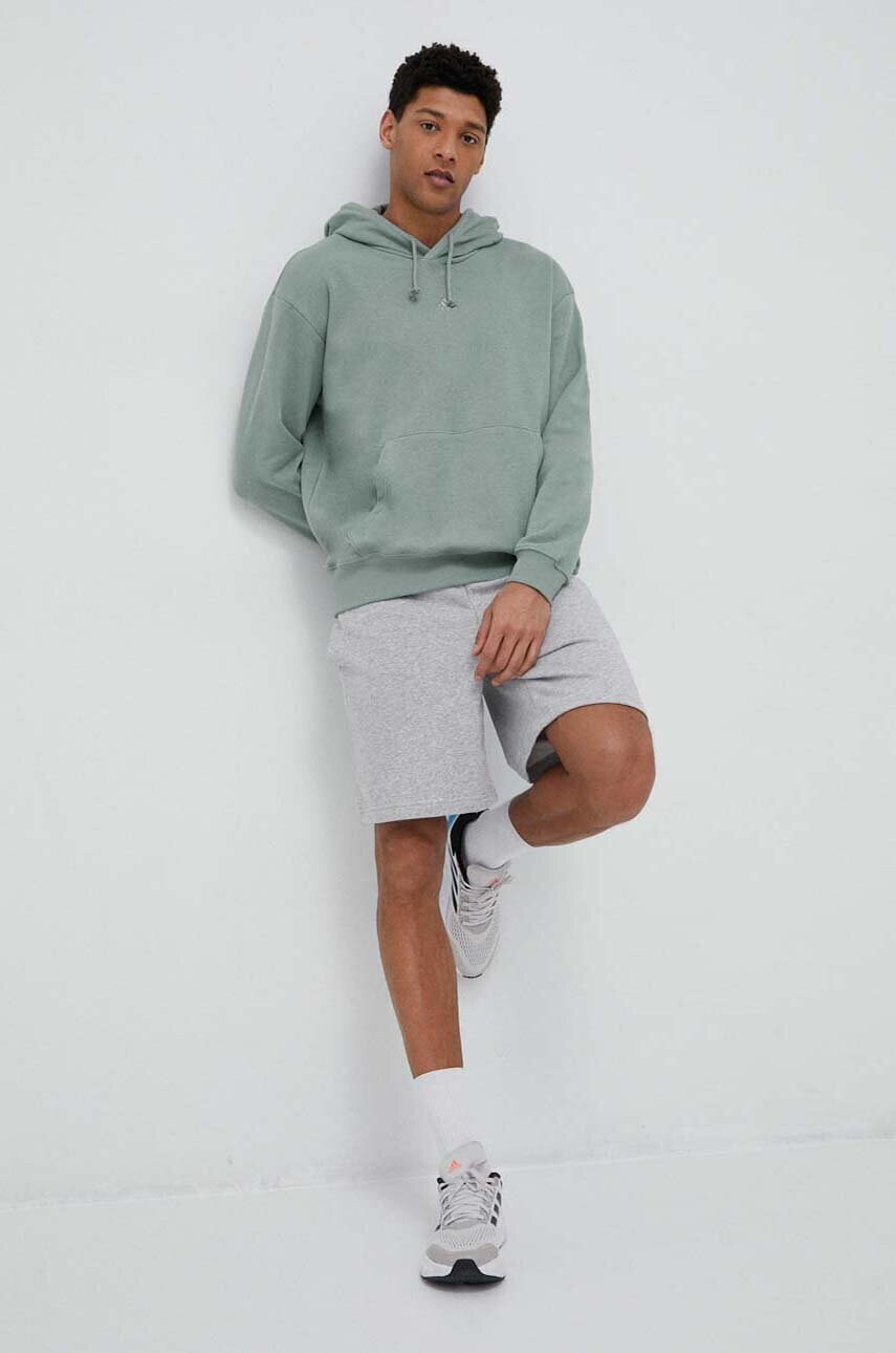 adidas Памучен къс панталон в сиво - Pepit.bg