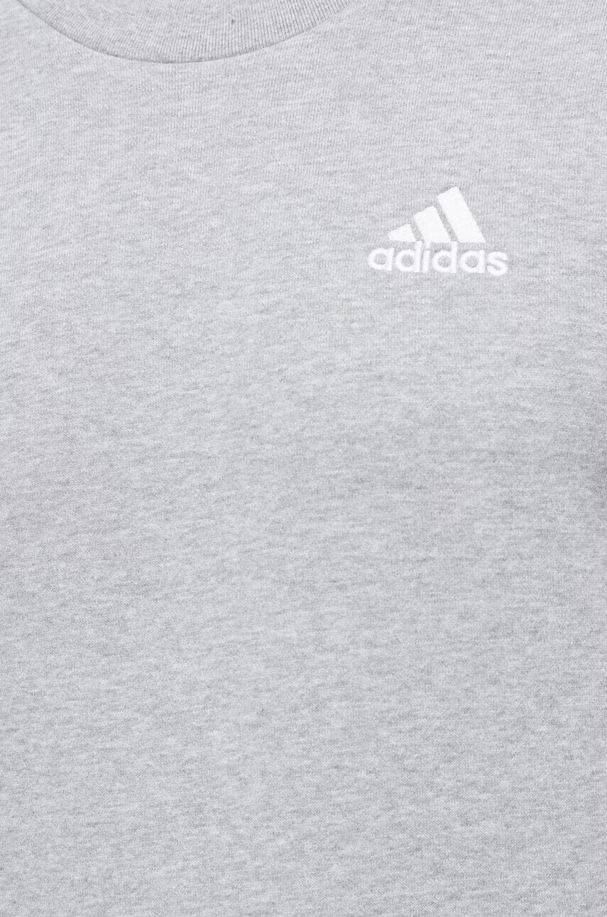 adidas Памучен суичър в сиво меланж на - Pepit.bg
