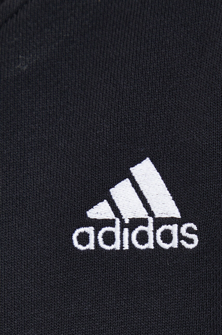 adidas Памучен суичър в черно с апликация - Pepit.bg