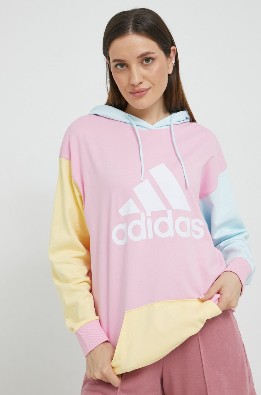 adidas Памучен суичър с принт - Pepit.bg