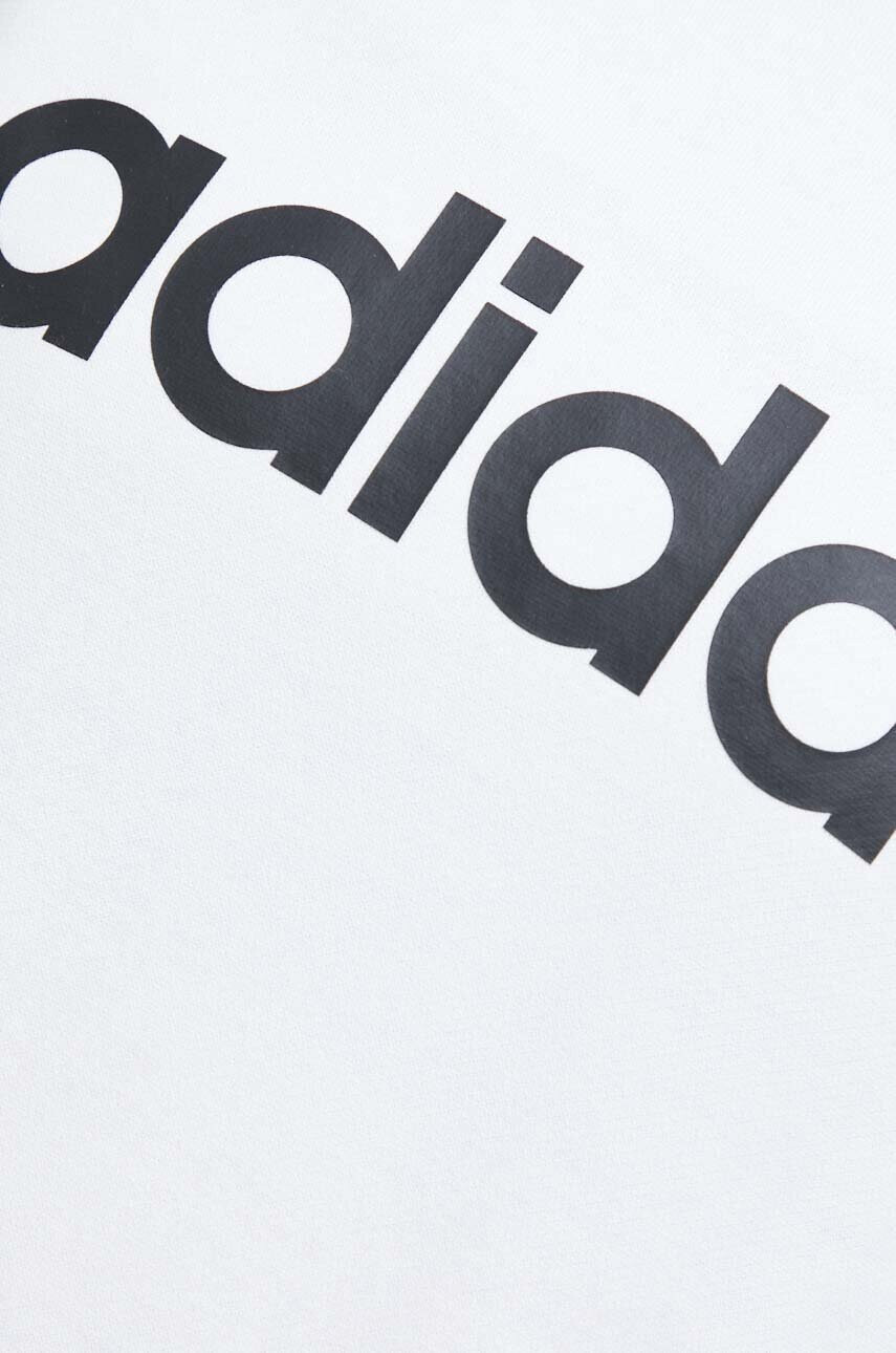 adidas Памучен суичър в бяло с принт - Pepit.bg