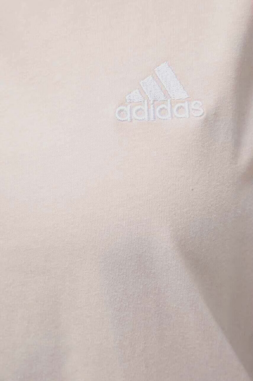 adidas Памучна рокля в розово къс модел с уголемена кройка - Pepit.bg