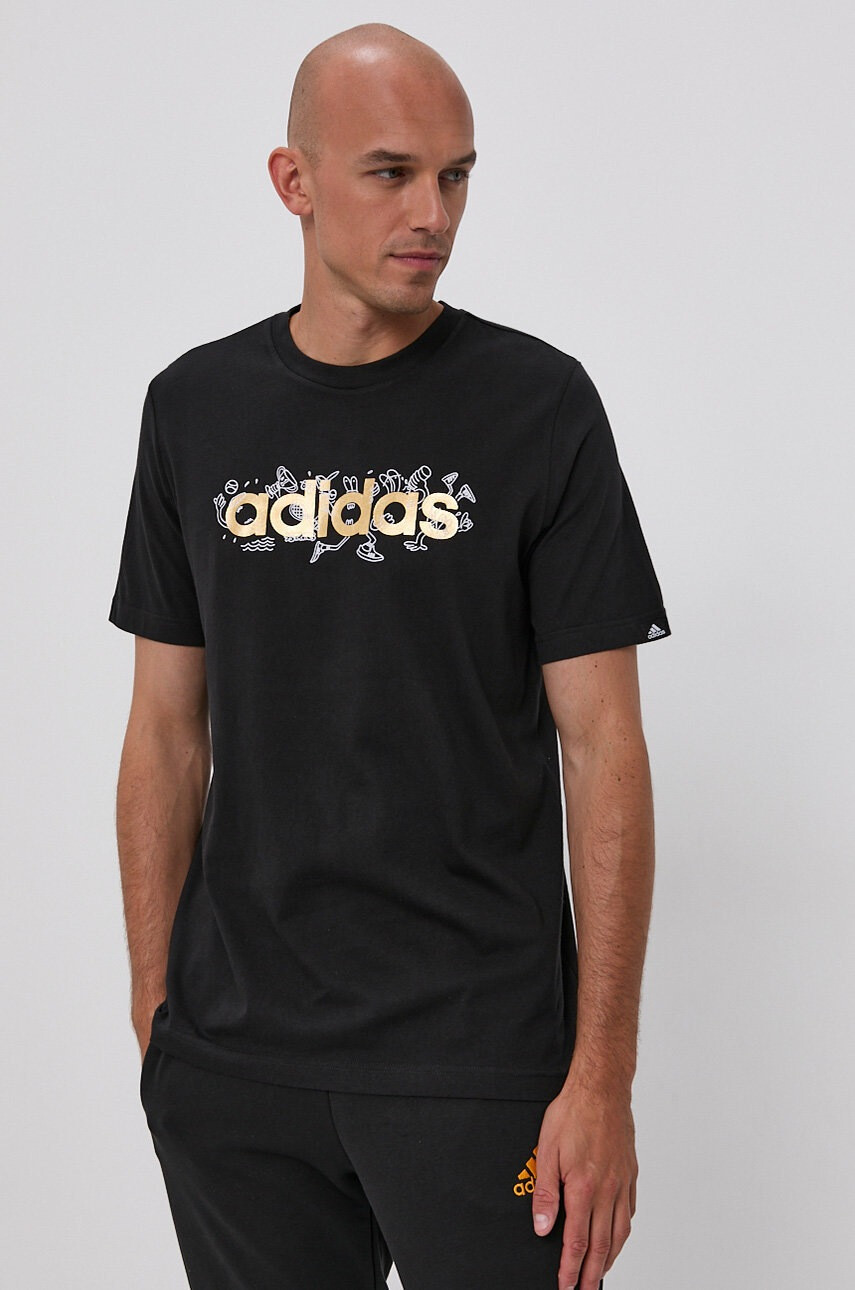 adidas Памучна тениска - Pepit.bg