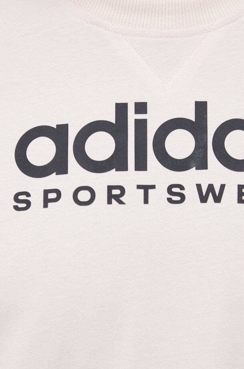 adidas Памучна тениска в розово с принт - Pepit.bg