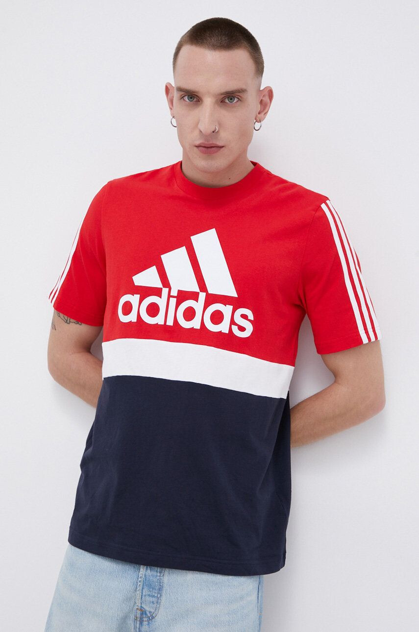 adidas Памучна тениска H58978 - Pepit.bg