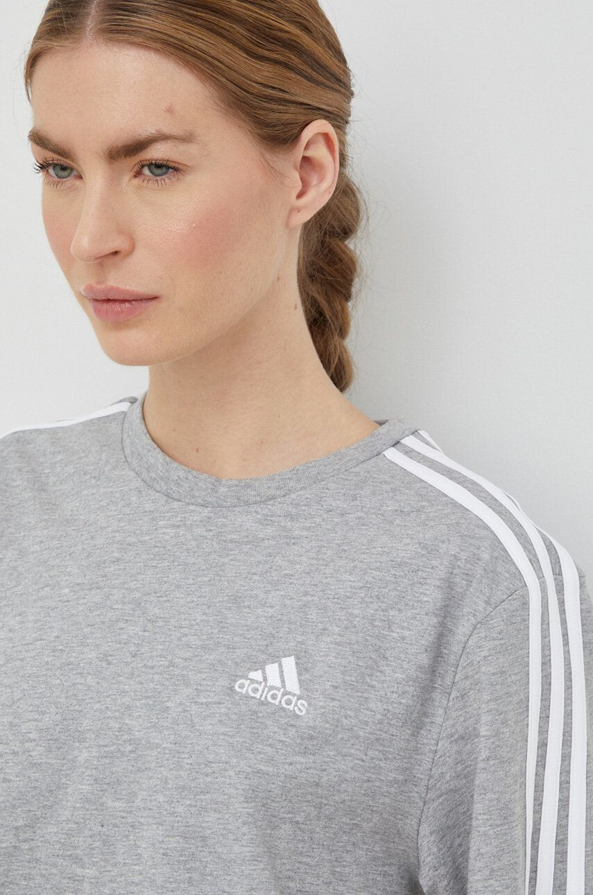 adidas Памучна тениска в сиво - Pepit.bg