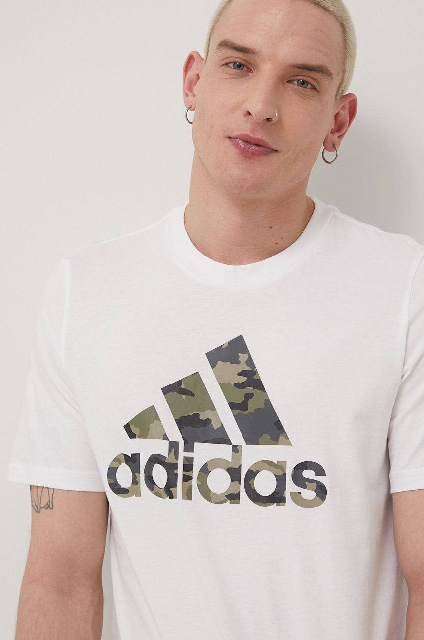 adidas Памучна тениска HE2371 - Pepit.bg