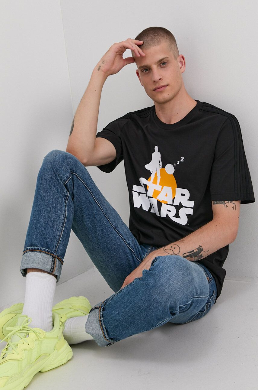 adidas Памучна тениска x Star Wars GS6224 - Pepit.bg