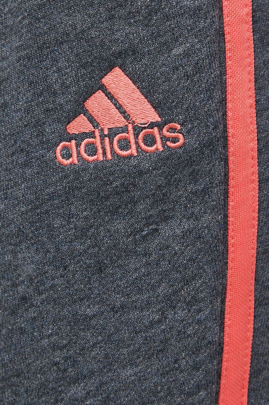 adidas Панталон HE9366 дамски в сиво с изчистен дизайн - Pepit.bg