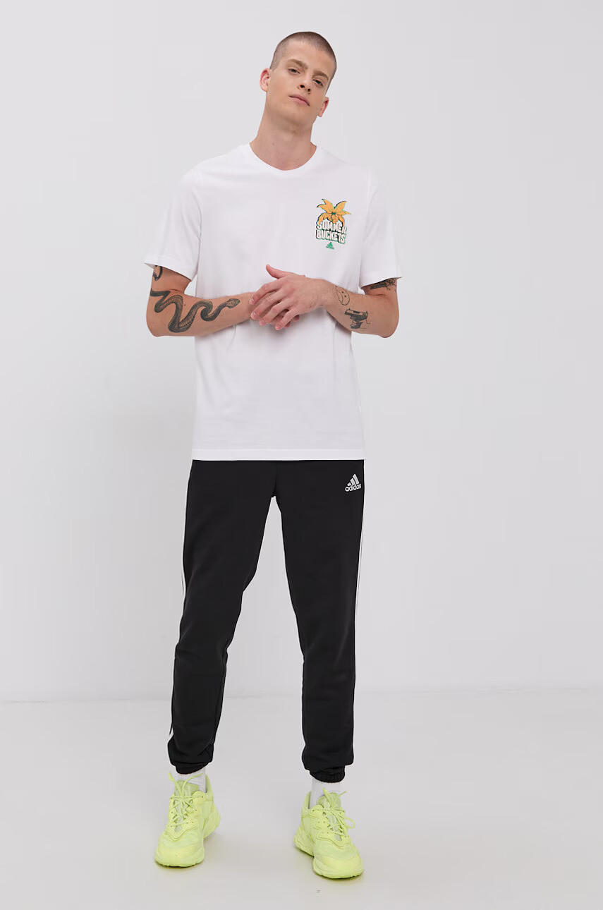 adidas Панталон GK8822 мъжки в черно с апликация - Pepit.bg