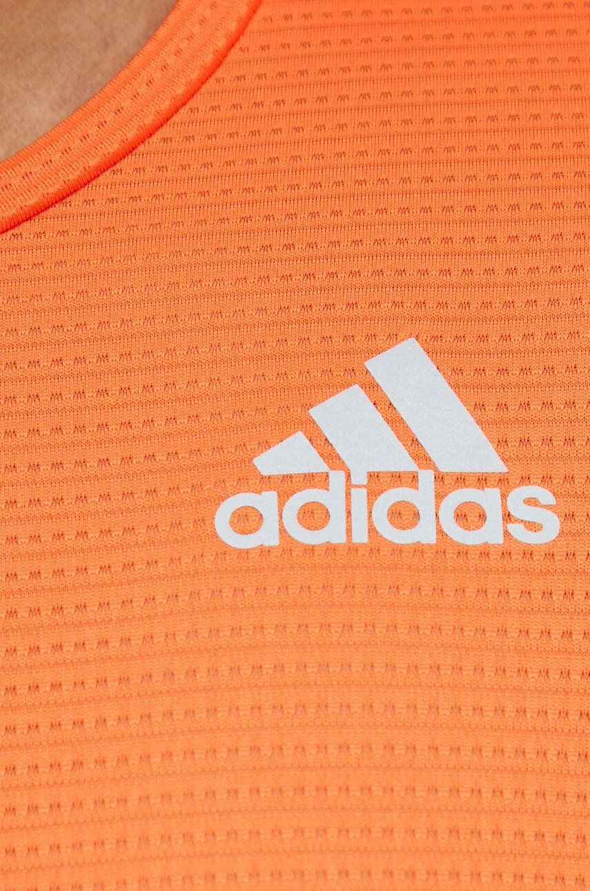 adidas Performance Блуза с дълги ръкави за бягане Own the Run в оранжево с изчистен дизайн - Pepit.bg