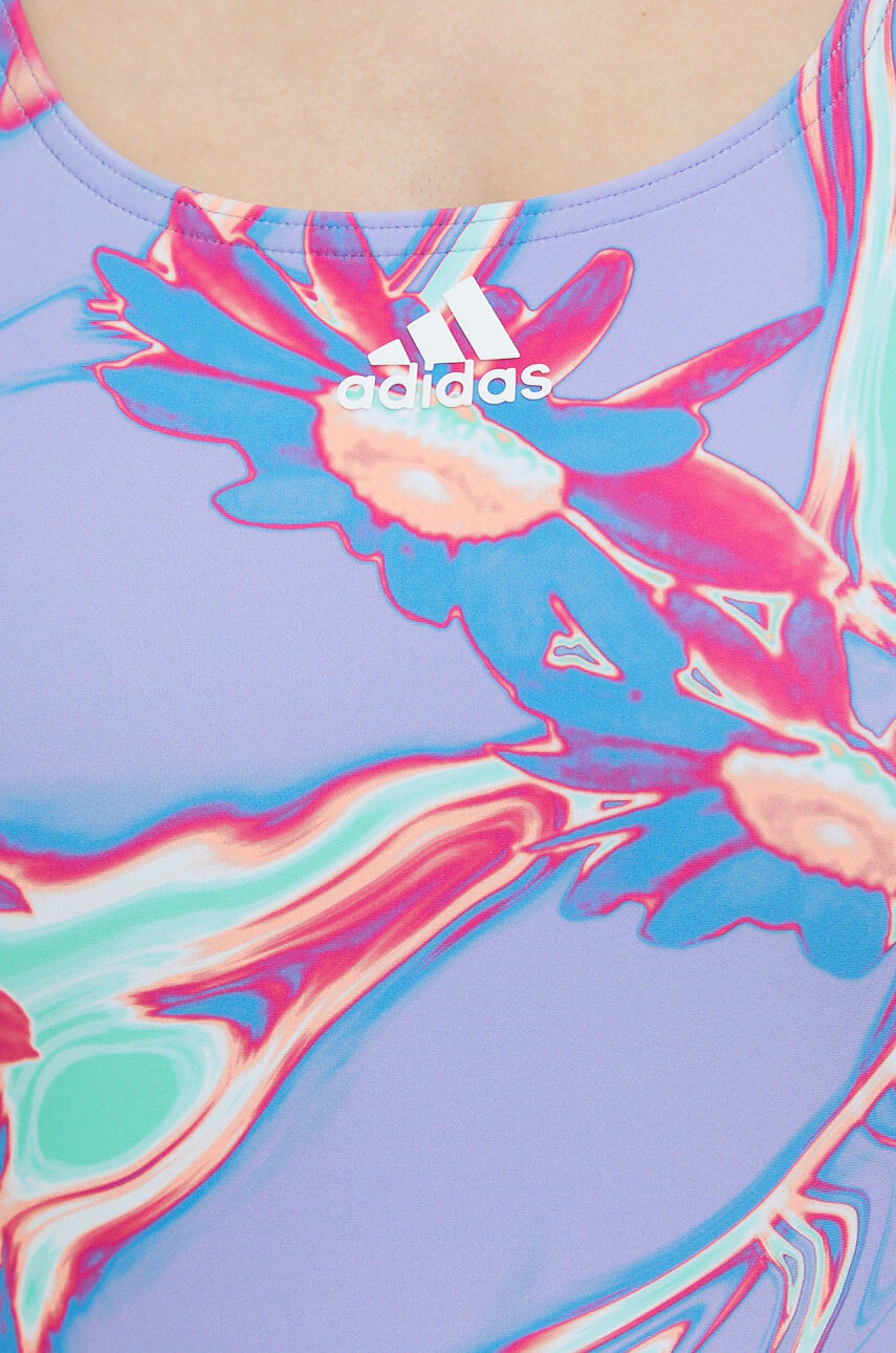 adidas Performance Цял бански Positivisea в лилаво с мека чашка - Pepit.bg