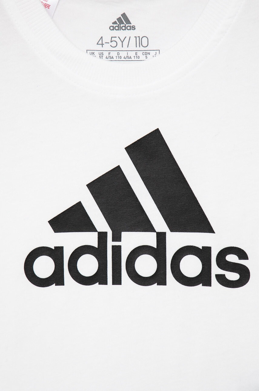 adidas Performance Детска памучна тениска GU2760 в бяло - Pepit.bg