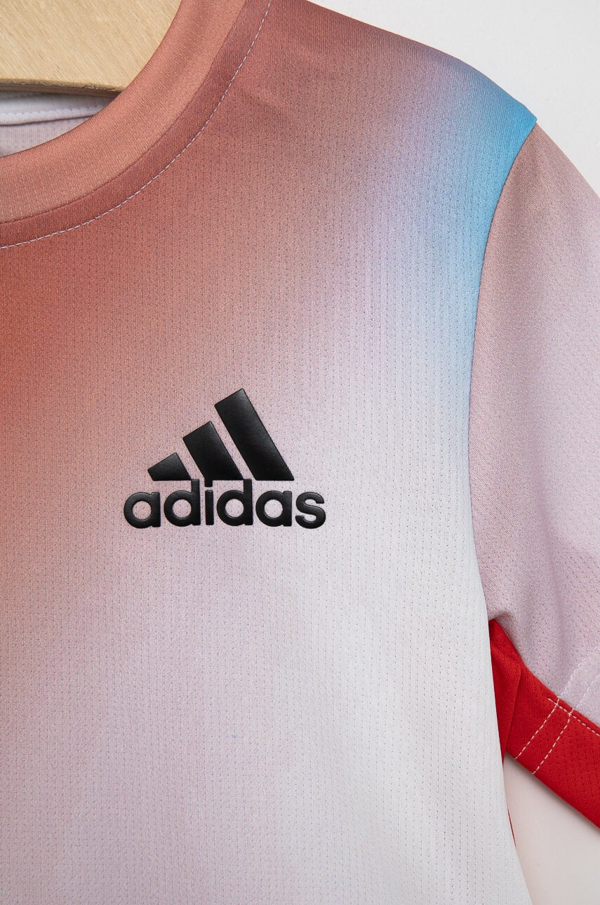 adidas Performance Детска тениска HA1357 с десен - Pepit.bg