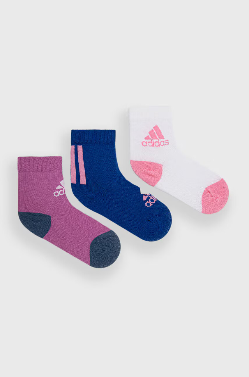 adidas Performance Детски чорапи (3-pack) в розово - Pepit.bg