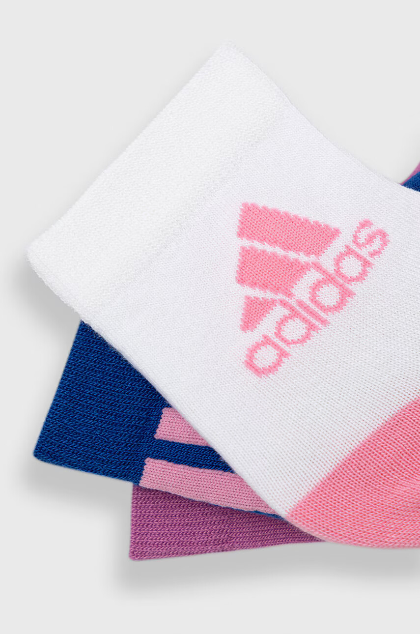 adidas Performance Детски чорапи (3-pack) в розово - Pepit.bg