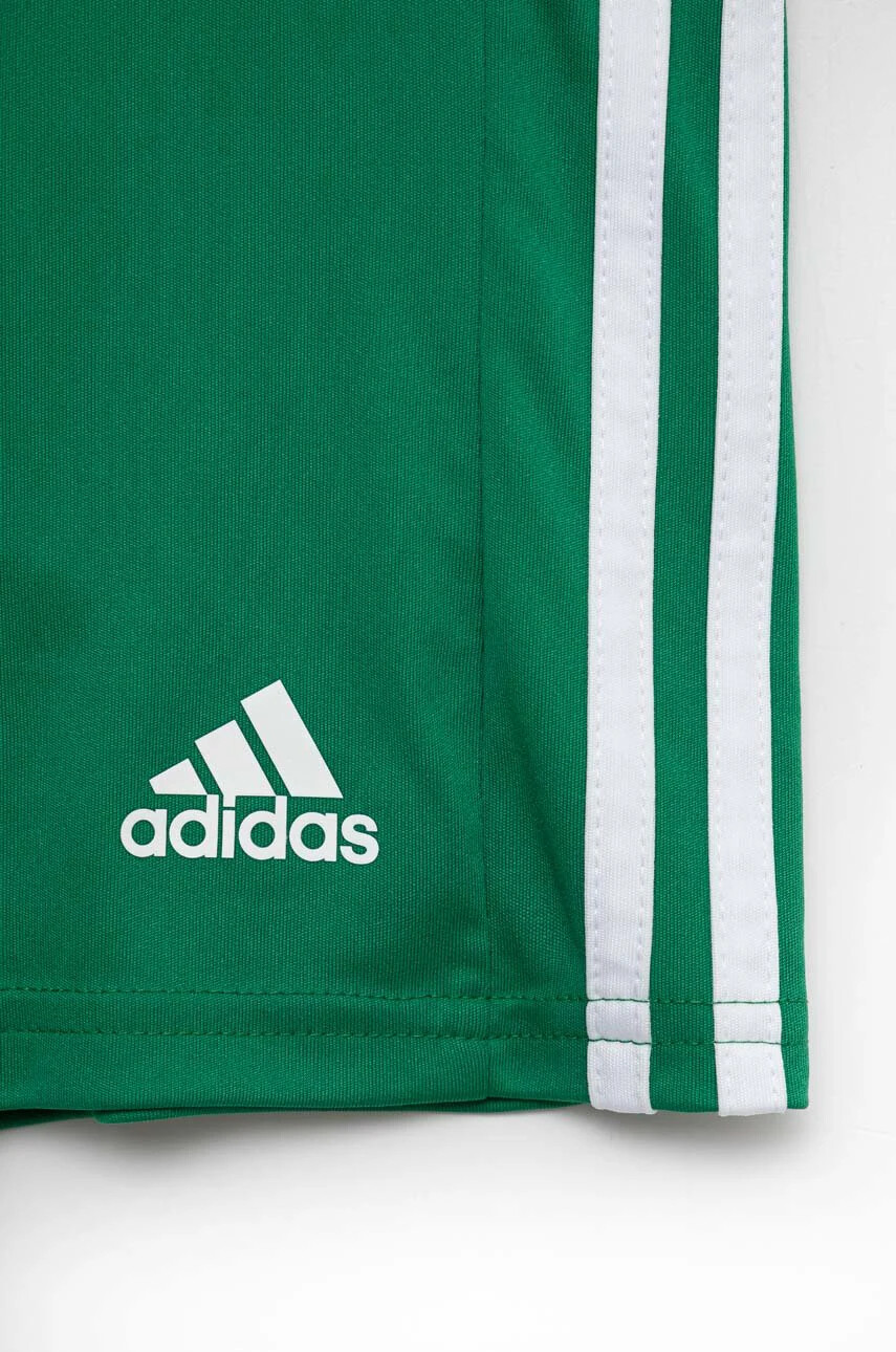 adidas Performance Детски къси панталони SQUAD 21 в зелено с регулируема талия - Pepit.bg