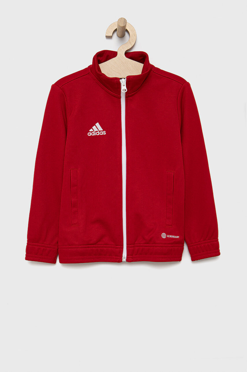 adidas Performance Детски суичър H57563 в червено с изчистен дизайн - Pepit.bg