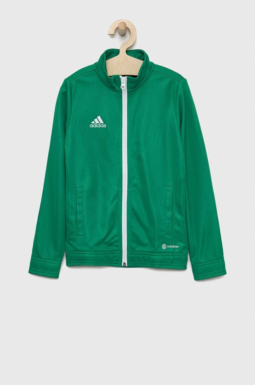 adidas Performance Детски суичър ENT22 TK в зелено с изчистен дизайн - Pepit.bg