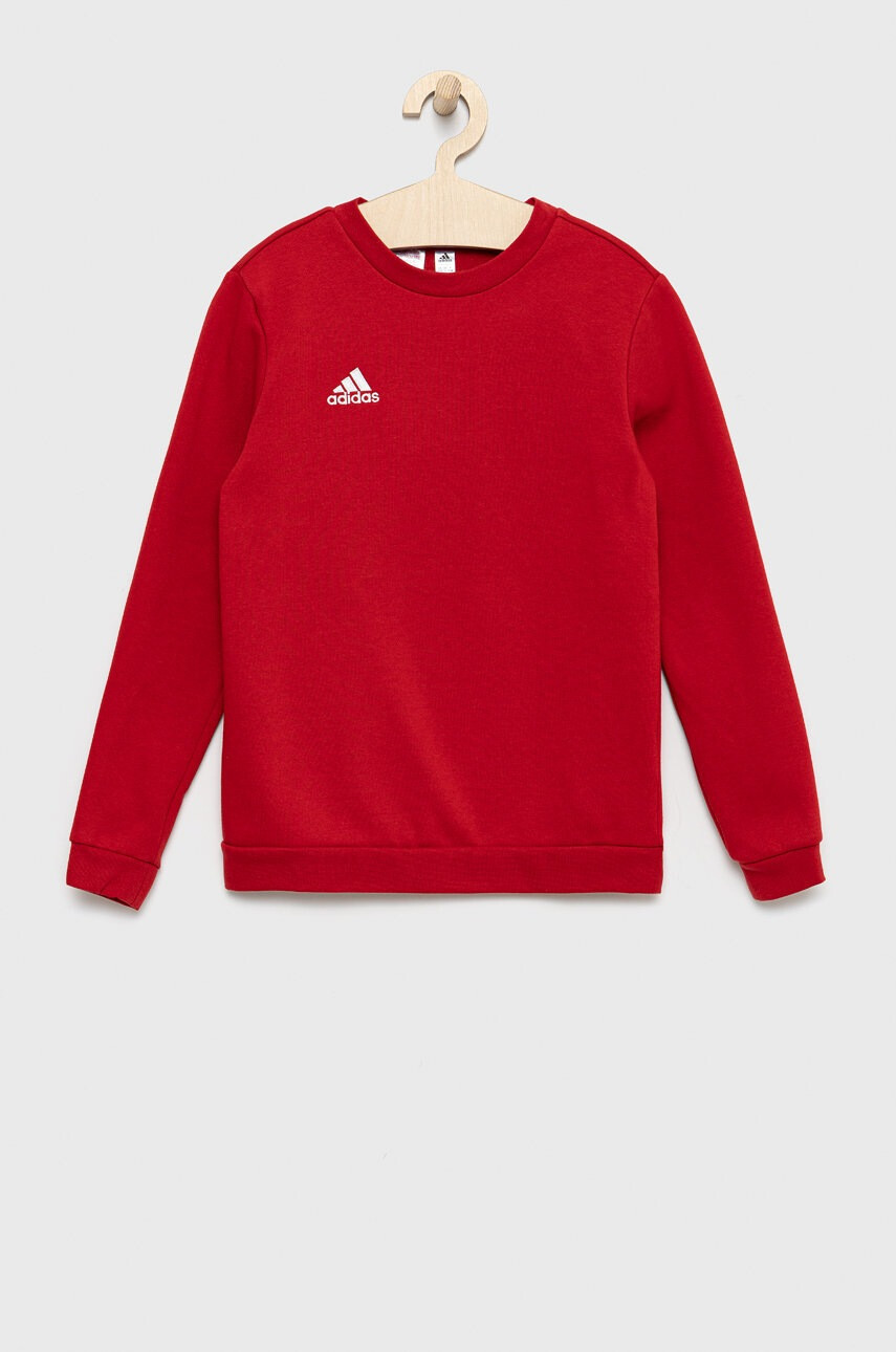 adidas Performance Детски суичър H57473 в червено с изчистен дизайн - Pepit.bg