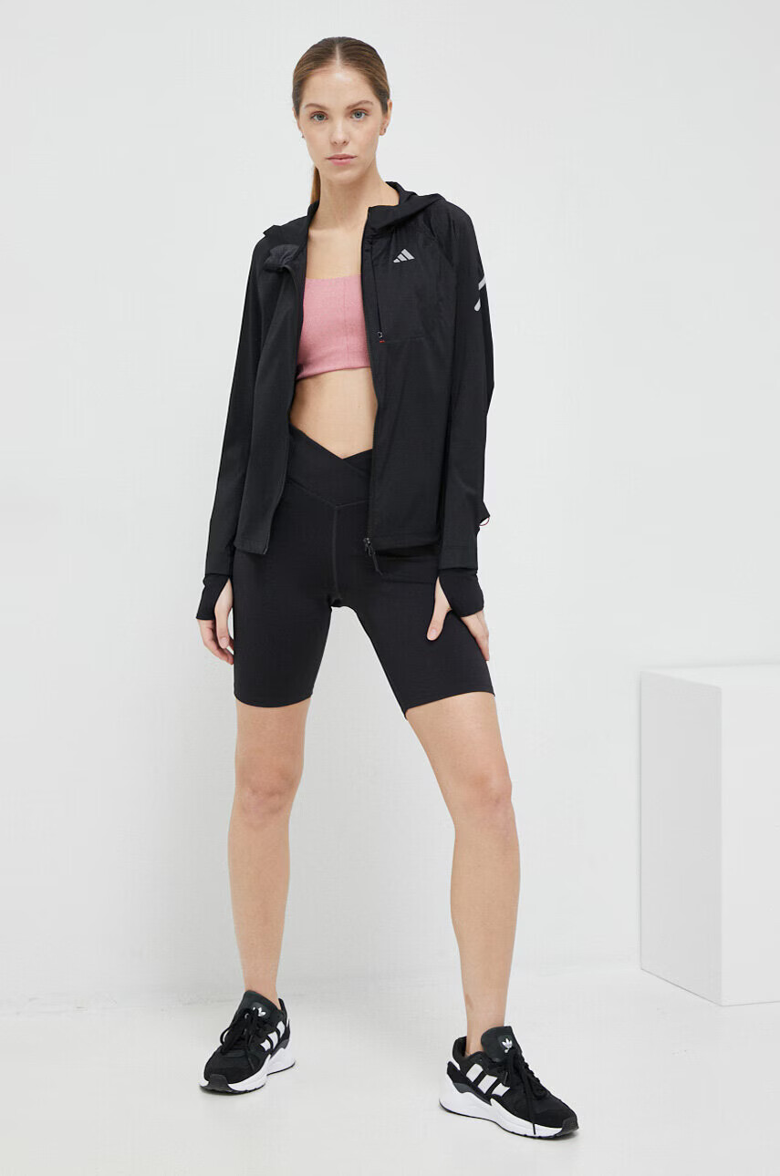 adidas Performance Яке за бягане Fast в черно с преходна изолация - Pepit.bg