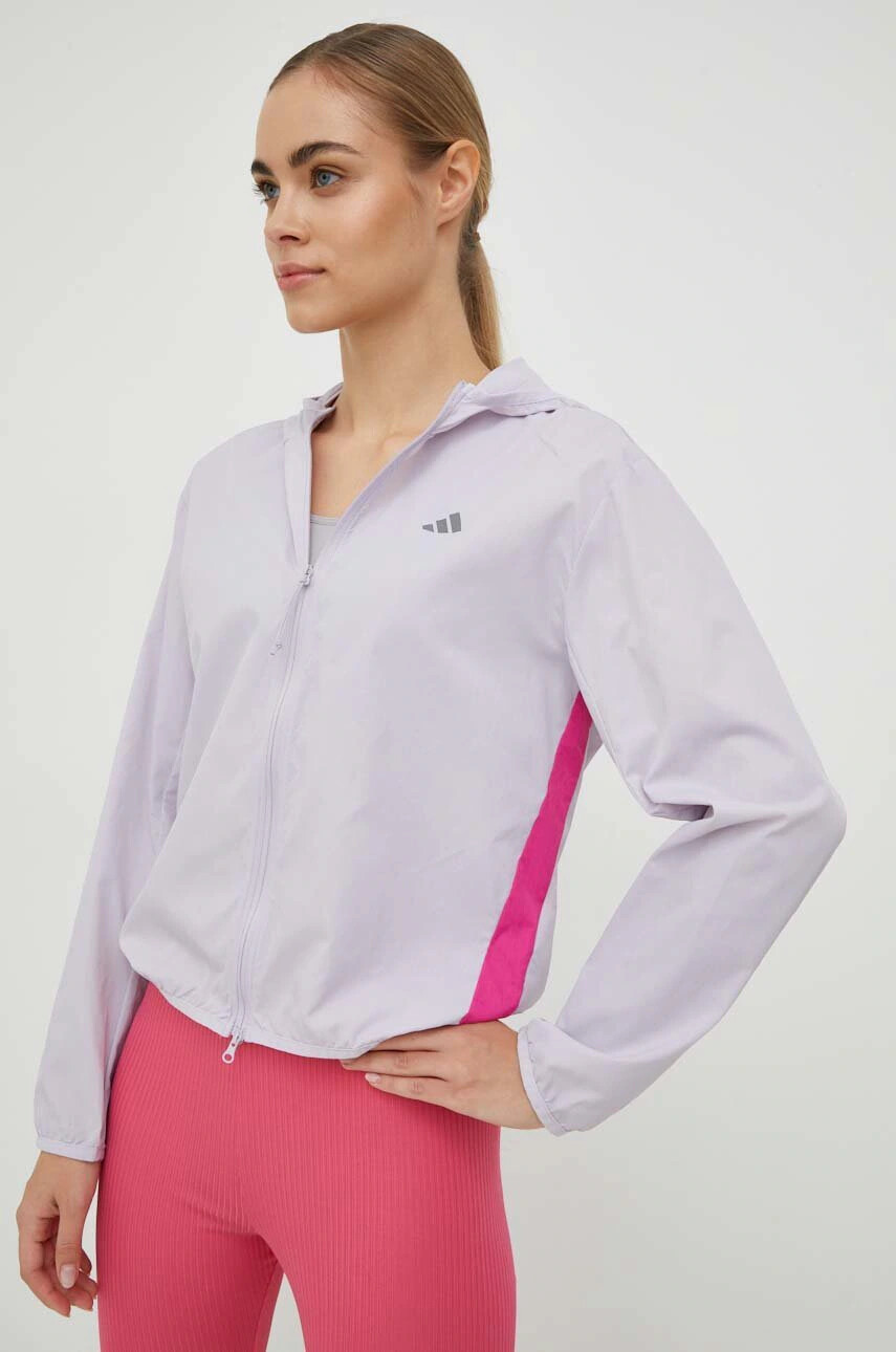 adidas Performance Яке за бягане Run It в лилаво с преходна изолация - Pepit.bg
